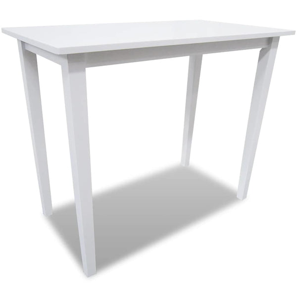 White Bar Table And 4 Chairs Set Bar Tables