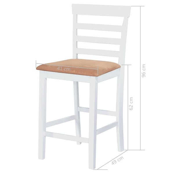 White Bar Table And 4 Chairs Set Bar Tables