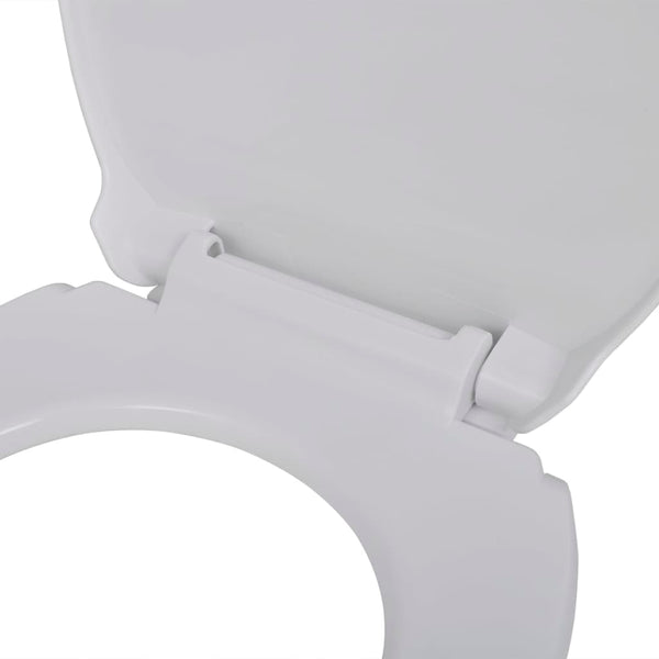 Soft-Close Toilet Seat White Oval