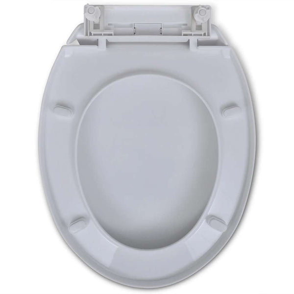 Vidaxl Soft Close Toilet Seat White Oval Toilest Seats