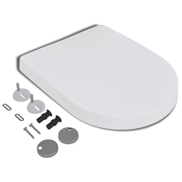 Soft Close Toilet Seat With Quick Release Design White Square Toilet Seats