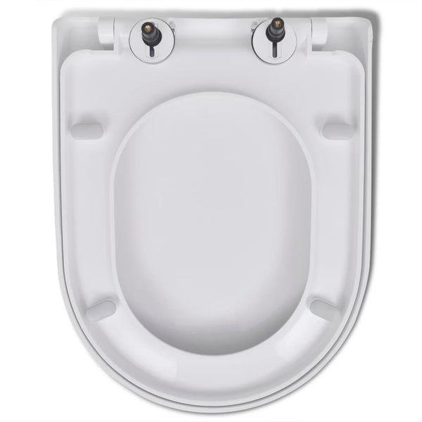 Soft Close Toilet Seat With Quick Release Design White Square Toilet Seats