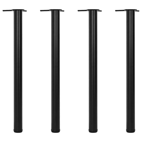 Vidaxl 4 Height Adjustable Table Legs Black 870 Mm Dining Table Legs