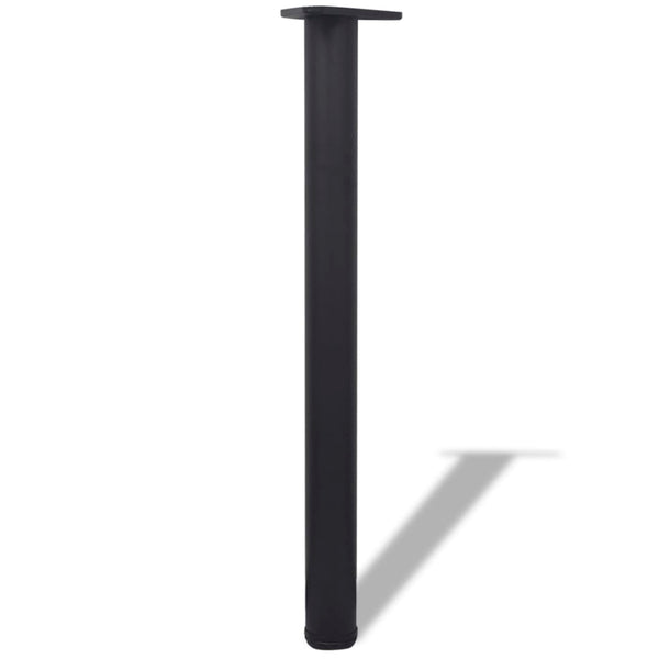 Adjustable Table Legs 4 Pcs Black 710 Mm