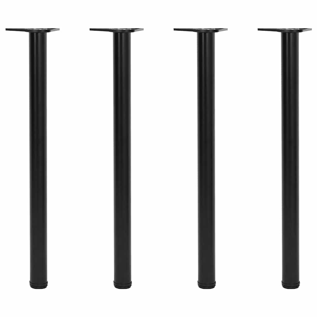 Vidaxl Table Legs 4 Pcs Black 870 Mm Dining Table Legs