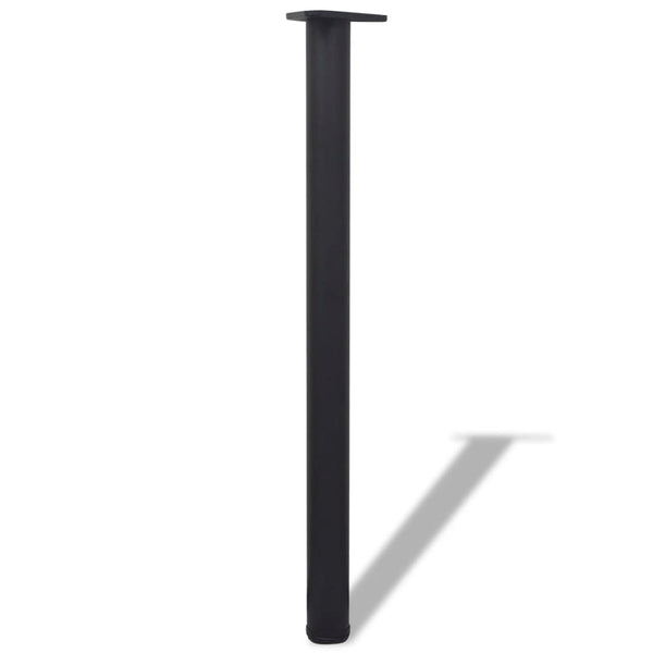 Adjustable Table Legs 4 Pcs Black 870 Mm