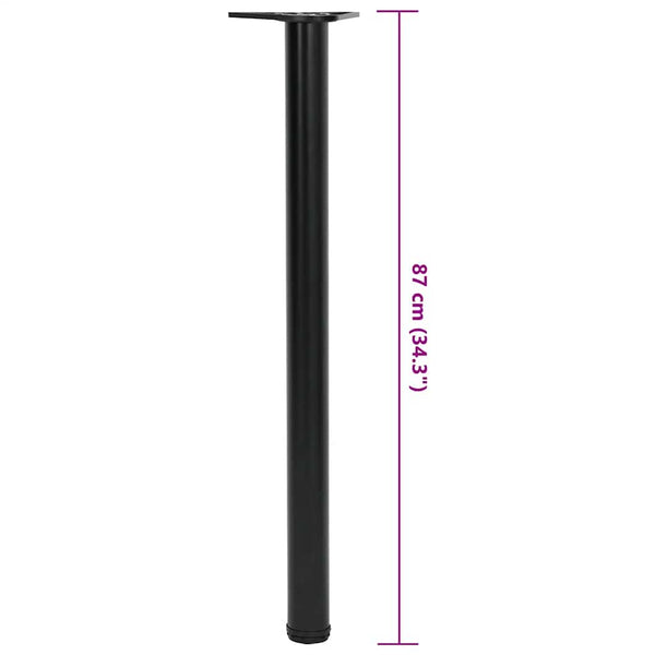 Vidaxl Table Legs 4 Pcs Black 870 Mm Dining Table Legs