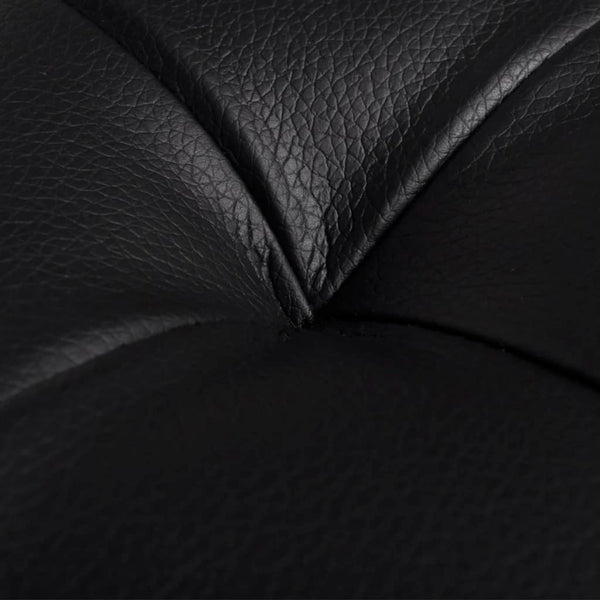 Storage Ottoman Artificial Leather Black