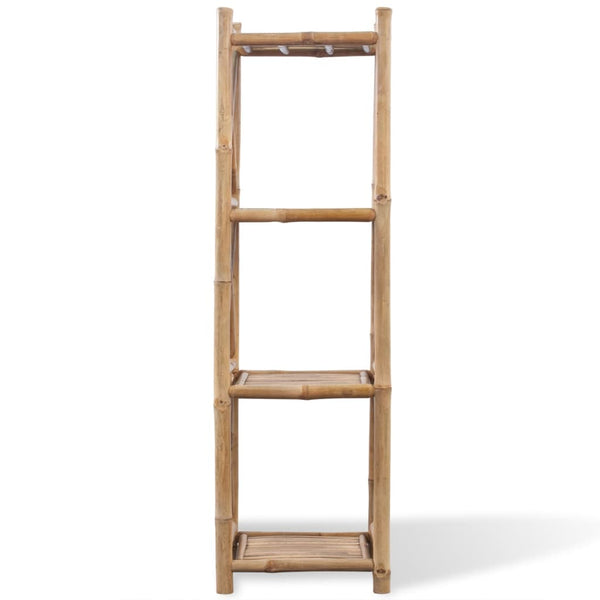 4 Tier Square Bamboo Shelf Bookshelves
