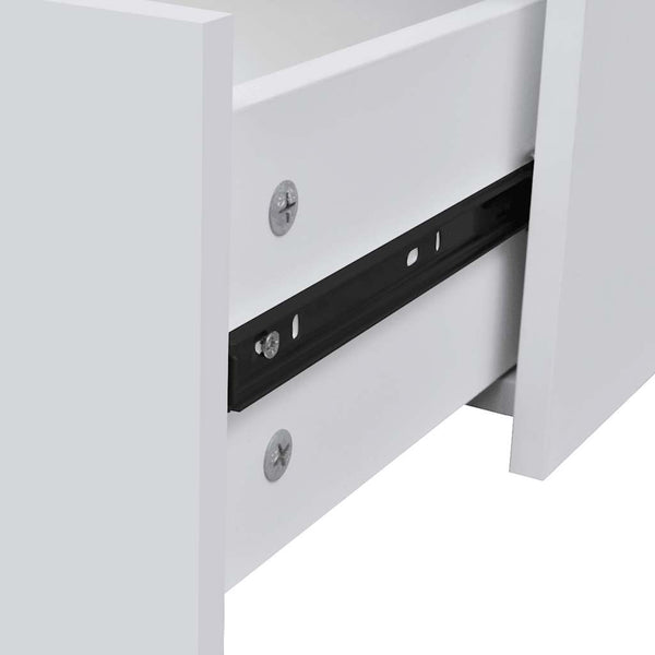 Engineered Wood Sideboard With Four Drawers White Furniture Storage Unit Sideboards & Buffets