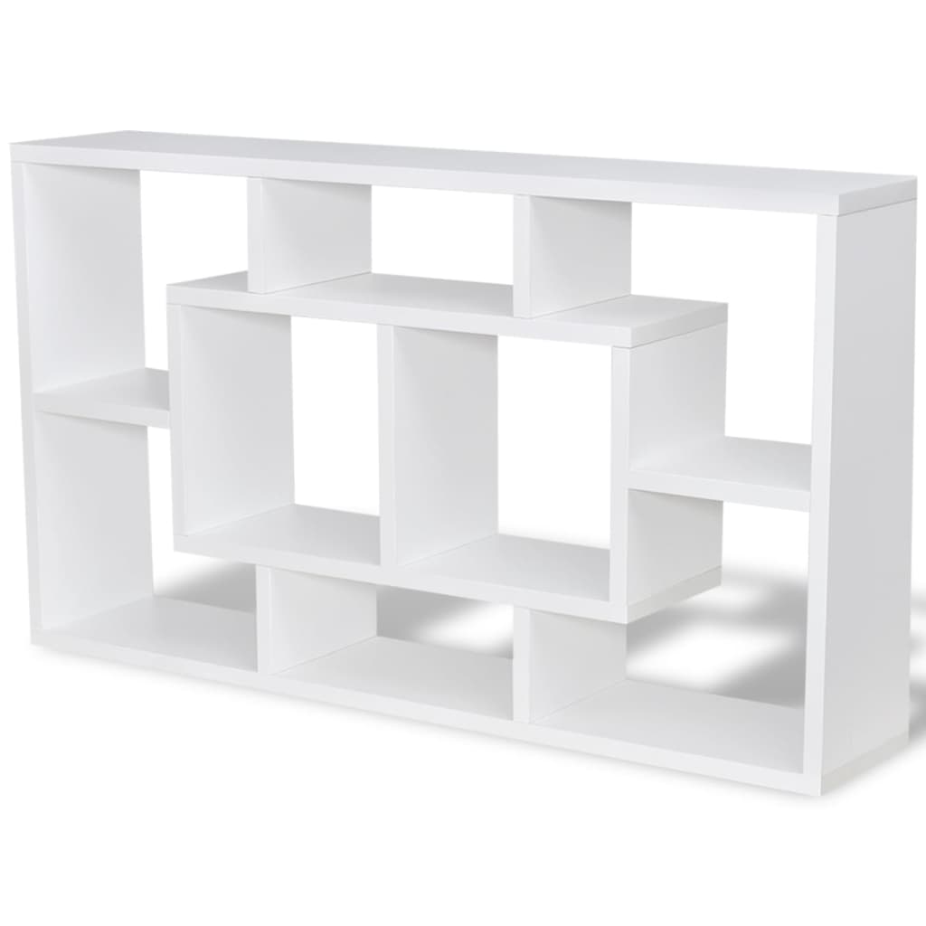 Floating Wall Display Shelf 8 Compartments Bookshelves