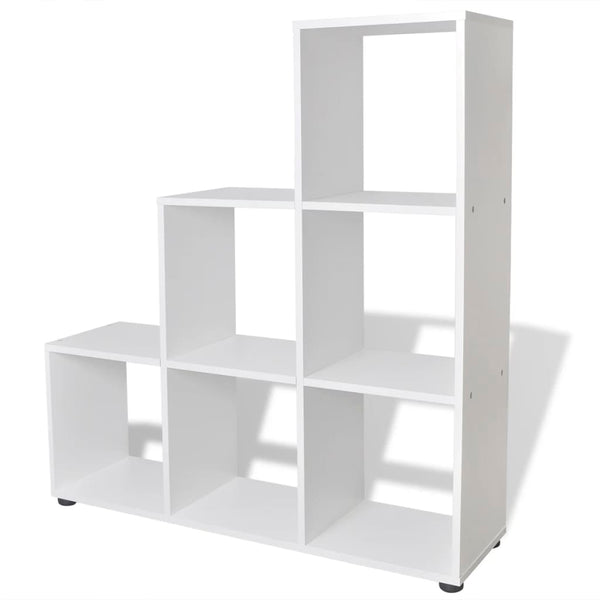 Bookshelves Staircase Bookcase/Display Shelf 107 Cm White