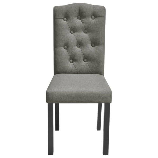 6 Pcs Grey Fabric Dining Chairs