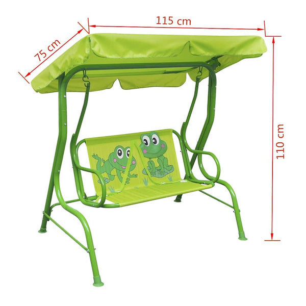 Vidaxl Kids Swing Seat Green Swing Seats