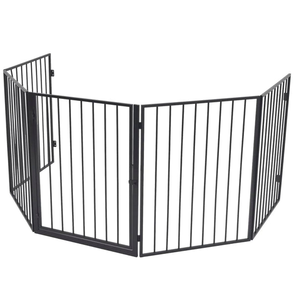 Steel Pet Fireplace Fence With Swing Gate For Safety Accessories Fireplace & Stove Accessories