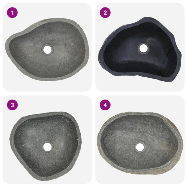 Basin River Stone Oval (36 46)X(29 36) Cm Bathroom Sinks