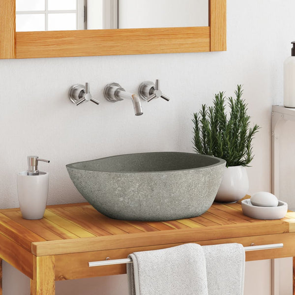 Basin River Stone Oval (36 46)X(29 36) Cm Bathroom Sinks