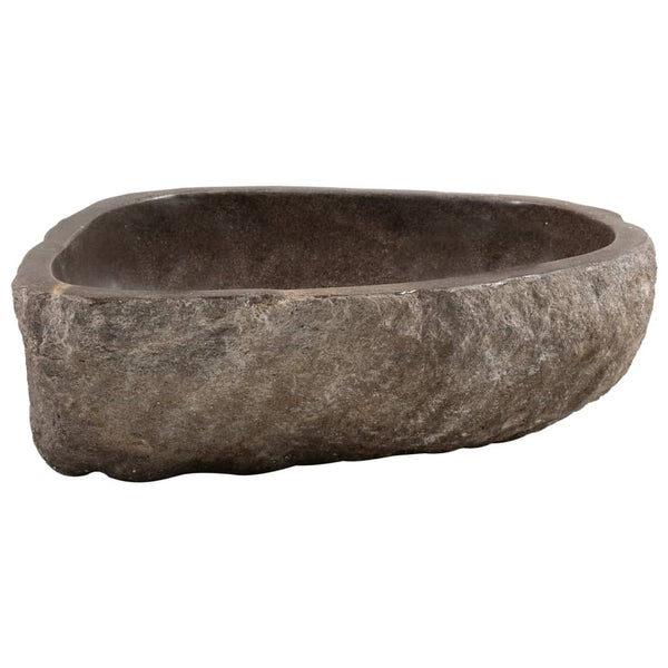 Vidaxl Basin River Stone Oval (45 53)X(34 41) Cm Bathroom Sinks