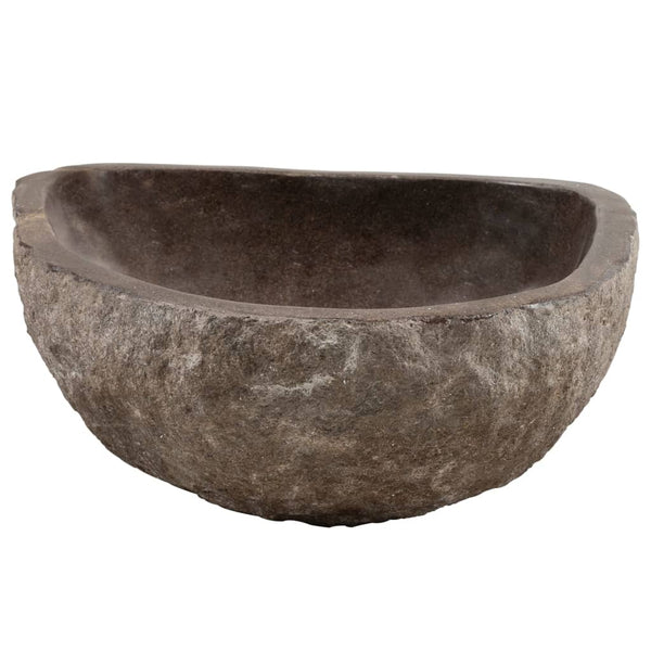 Vidaxl Basin River Stone Oval (45 53)X(34 41) Cm Bathroom Sinks