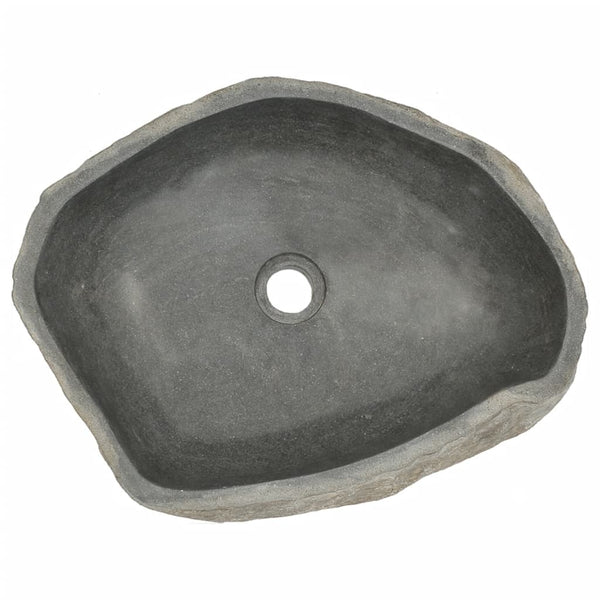 Vidaxl Basin River Stone Oval (45 53)X(34 41) Cm Bathroom Sinks