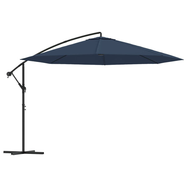 Vidaxl Cantilever Garden Parasol 3.5 M Blue Shade Sails