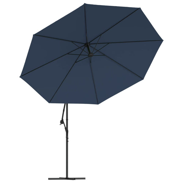 Vidaxl Cantilever Garden Parasol 3.5 M Blue Shade Sails