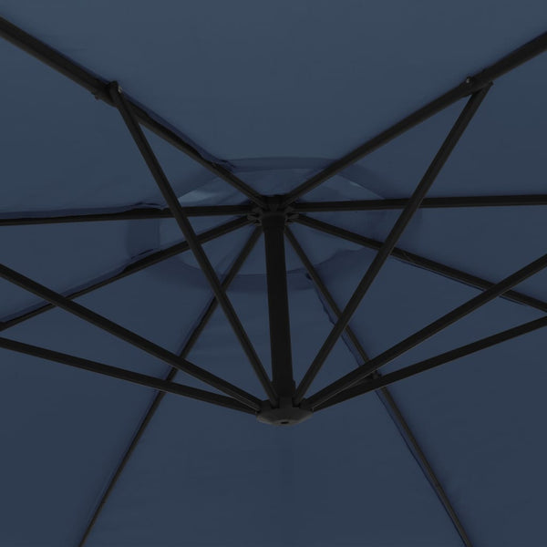 Vidaxl Cantilever Garden Parasol 3.5 M Blue Shade Sails