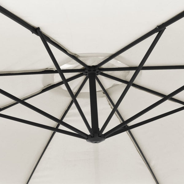 Vidaxl Cantilever Garden Parasol 3.5 M Sand White Patio Umbrellas