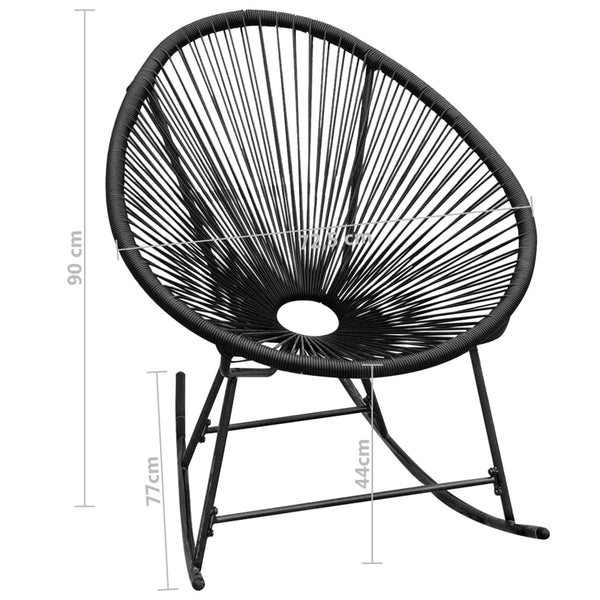 Patio Chairs Outdoor Rocking Chair Poly Rattan