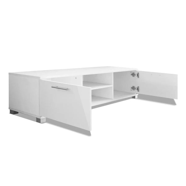 Tv Cabinet High-Gloss White 120X40.3X34.7 Cm