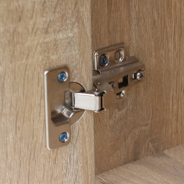 Desk With Drawer And Cabinet Oak 100X40x73 Cm Home Office Desks