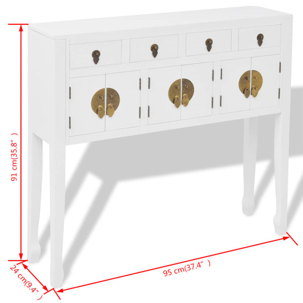 Sideboards & Buffets Sideboard Chinese Style Solid Wood White