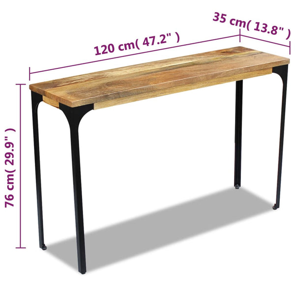 Console Table Mango Wood 120X35x76 Cm Hall Tables