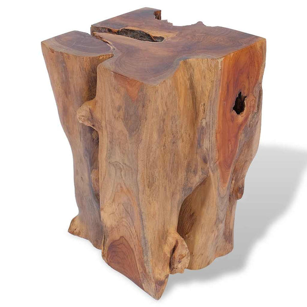 Solid Teak Wood Stool Handmade Rustic Brown Bench For Home And Garden Furniture Benches & Stools