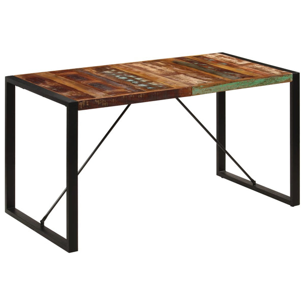 Dining Table 140X70x75 Cm Solid Reclaimed Wood Dining Tables
