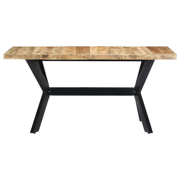 140X70x75 Cm Solid Rough Mango Wood Dining Table Dining Tables