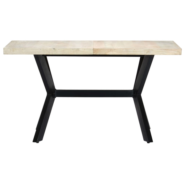 Dining Table 140X70x75 Cm Solid Bleached Mango Wood Dining Tables