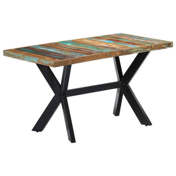 Dining Table 140X70x75 Cm Solid Reclaimed Wood Dining Tables