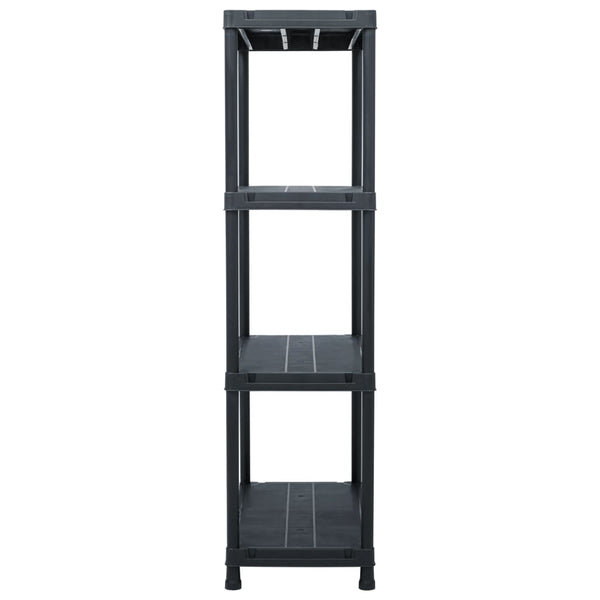 Vidaxl Storage Shelf Rack Black 100 Kg 60X30x138 Cm Plastic Other Home Organisation