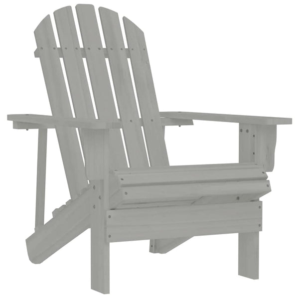 Vidaxl Garden Chair Wood Grey Patio Chairs