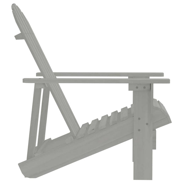 Vidaxl Garden Chair Wood Grey Patio Chairs