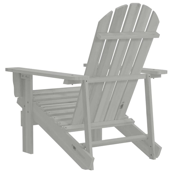 Vidaxl Garden Chair Wood Grey Patio Chairs