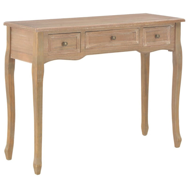 Dressing Console Table With 3 Drawers Brown Tables