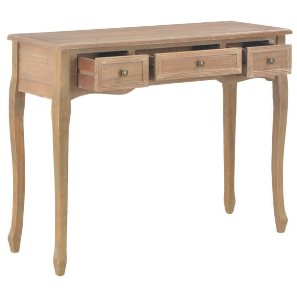 Dressing Console Table With 3 Drawers Brown Tables