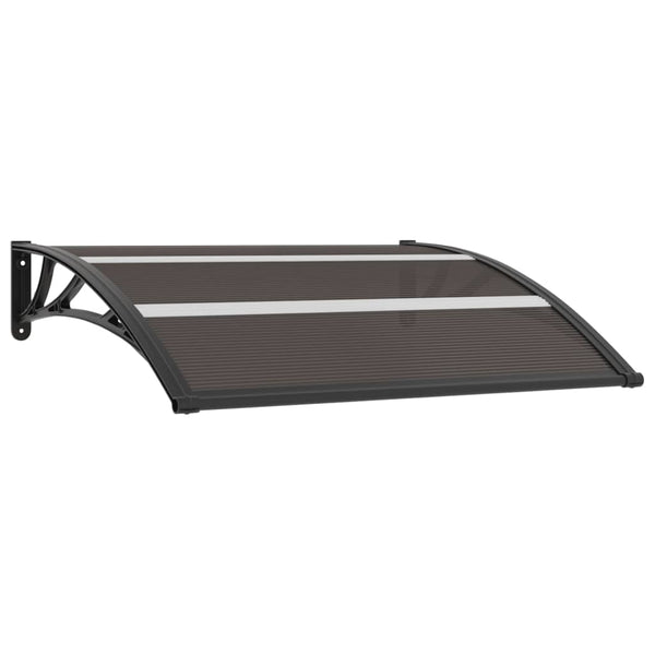 Vidaxl Door Canopy Black 120X75 Cm Pc Awning & Canopy Parts