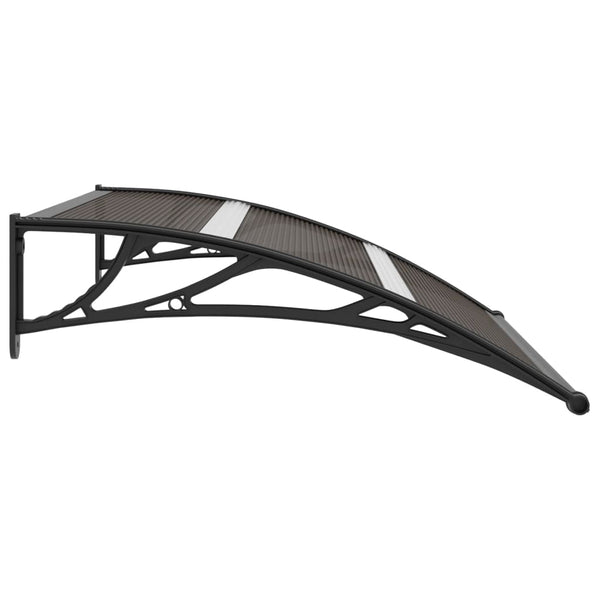 Vidaxl Door Canopy Black 120X75 Cm Pc Awning & Canopy Parts