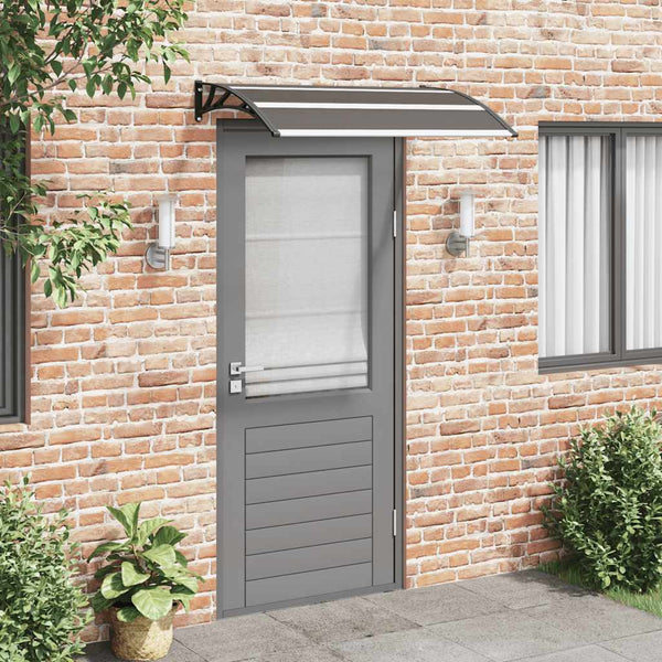 Vidaxl Door Canopy Grey 120X100 Cm Pc Awning & Canopy Parts