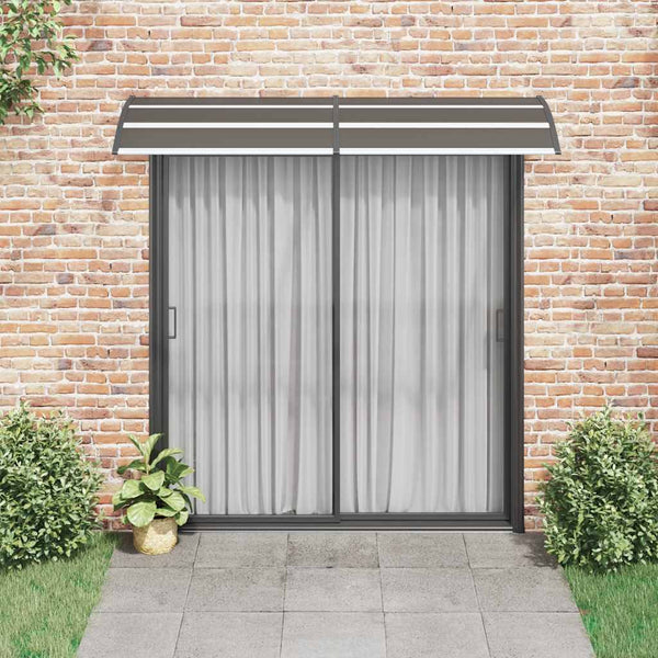 Vidaxl Door Canopy Black 240X75cm Pc Awning & Canopy Parts