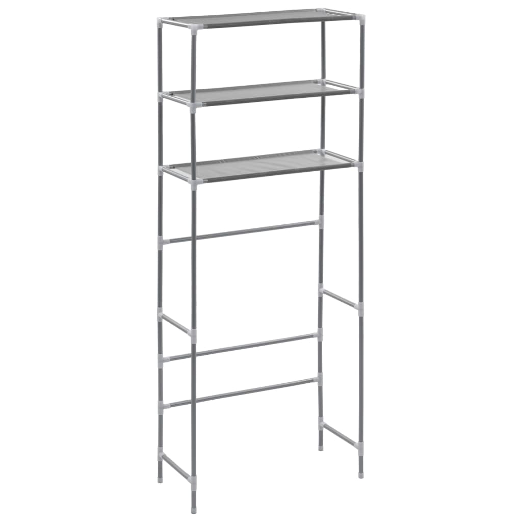 3 Tier Storage Rack Over Laundry Machine Silver 69X28x169 Cm Shelves