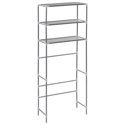 3 Tier Storage Rack Over Laundry Machine Silver 69X28x169 Cm Shelves